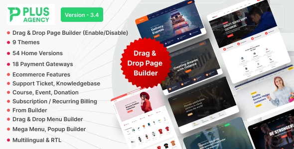 PlusAgency – Multipurpose Website CMS / Business CMS